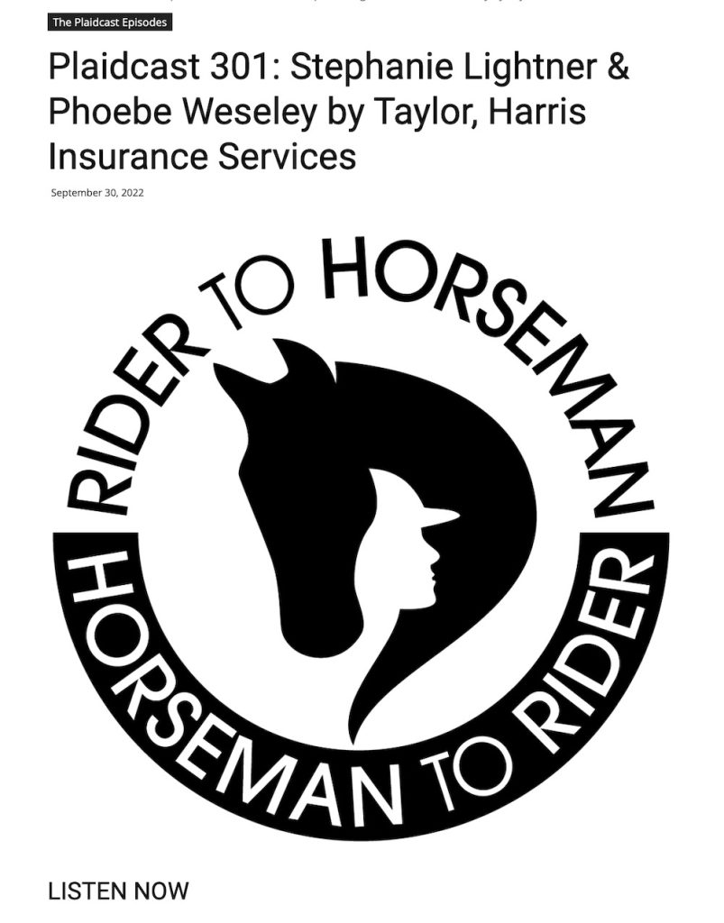 clinic rider to horseman on plaidcast episode